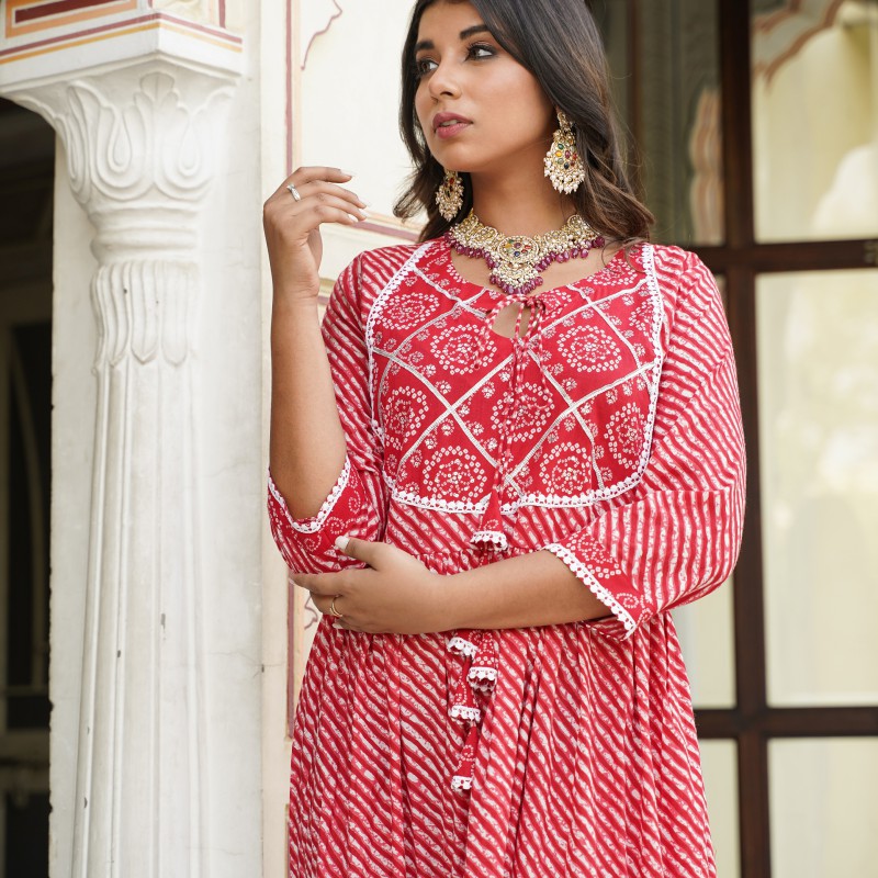 Bandhej Gowns