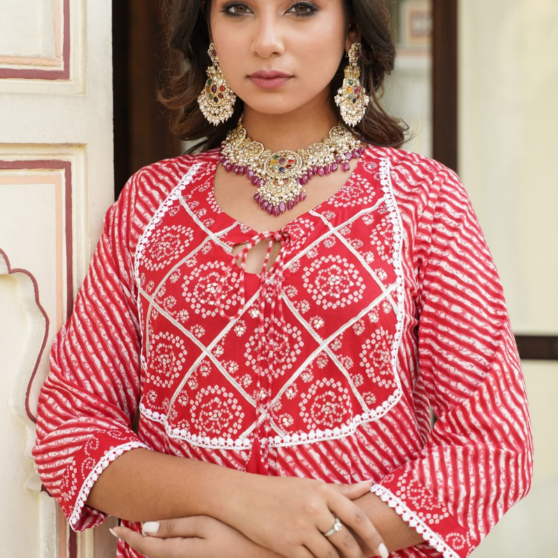 Bandhej Gowns