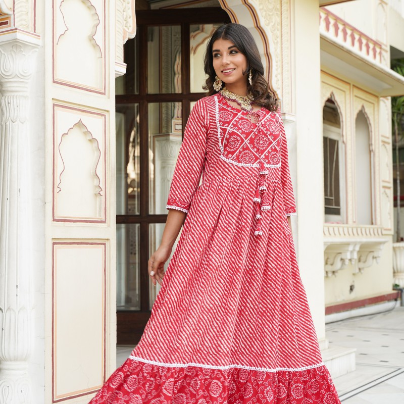 Bandhej Gowns