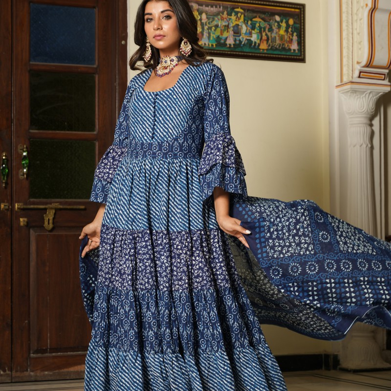 Geather Gown With Duppta