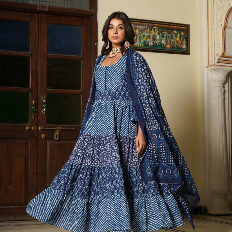 Geather Gown With Duppta